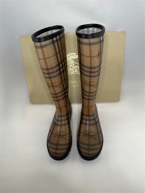 womens fake burberry boots|burberry rain boots for women.